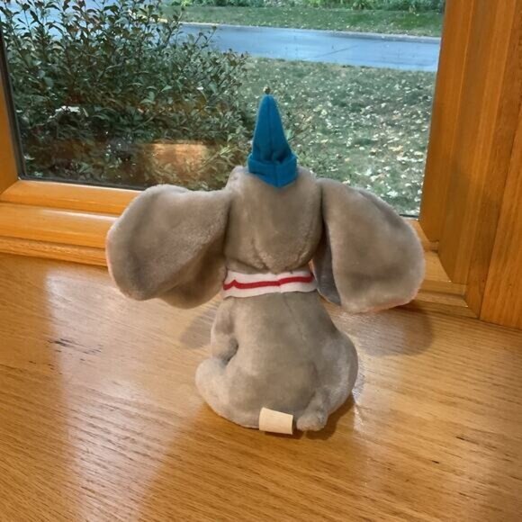 Disney Dumbo Plush Toy Gray Pink Elephant Blue Hat Disneyland Walt Disney World - Picture 4 of 5